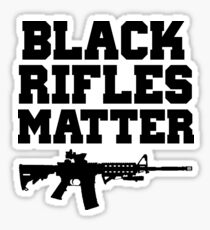 Pegatina LOS RIFLES NEGROS SON IMPORTANTES: AR15 CAMISETA RED DOT