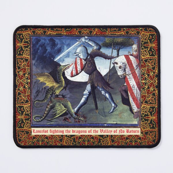 Item preview,  LANCELOT  FIGHTING DRAGONS OF THE VALLEY OF NO RETURN, Arthurian Legends Medieval Miniature designed and sold by BulganLumini.