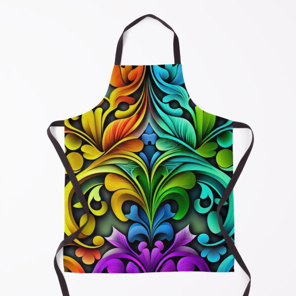 Artikelvorschau, Bright Rainbow Elegant European Pattern Digital Painting entworfen und verkauft von CodeAndColors.