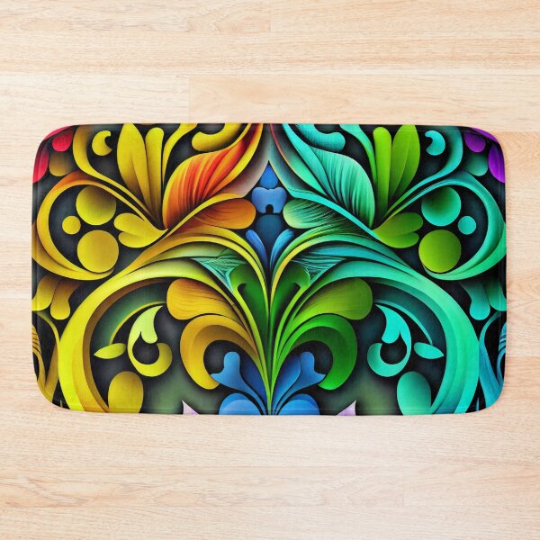 Item preview, Bright Rainbow Elegant European Pattern Digital Painting designed and sold by CodeAndColors.