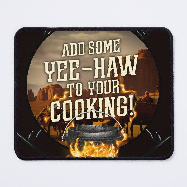 Item preview, Dutch Oven T-Shirt Design Yee-Haw designed and sold by Spassprediger.