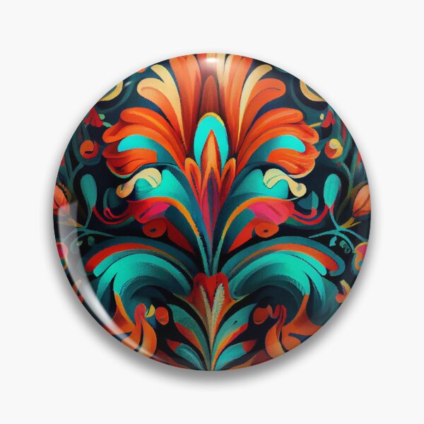 Artikelvorschau, Vibrant Eclectic Pattern Digital Painting entworfen und verkauft von CodeAndColors.