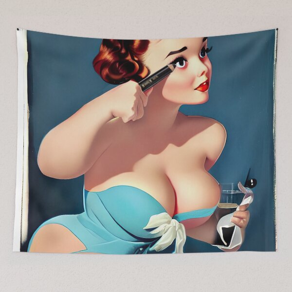 Item preview, Makeup Pinup Girl designed and sold by cutestpinups.