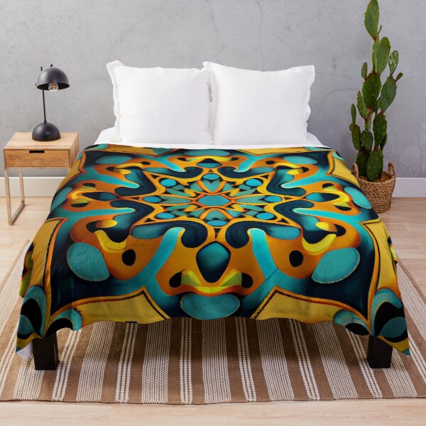 Item preview, Complex Dazzling Semi Abstract Moroccan Pattern Digital Painting designed and sold by CodeAndColors.