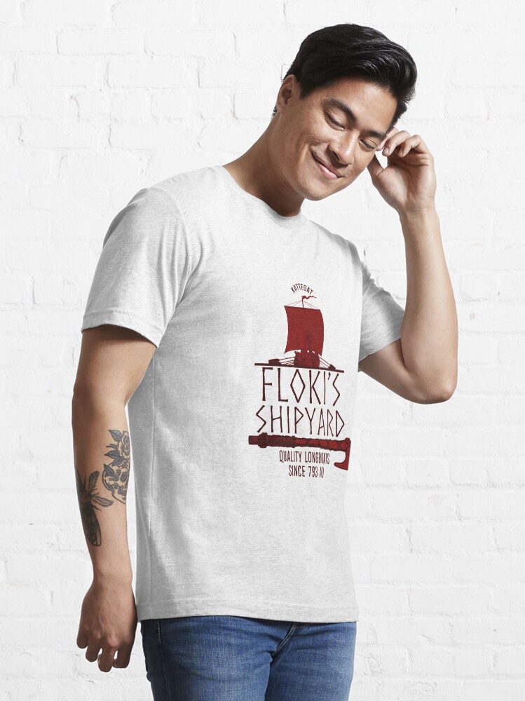 Alternate view of Floki's Shipyard Essential T-Shirt