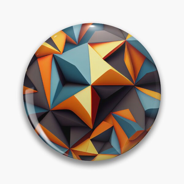 Item preview, Angular Complex Contemporary Pattern Digital Painting designed and sold by CodeAndColors.