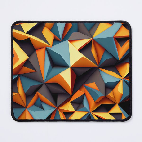 Item preview, Angular Complex Contemporary Pattern Digital Painting designed and sold by CodeAndColors.
