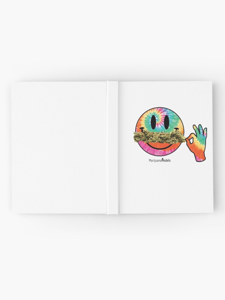 Alternate view of Smiley Weedstache Hardcover Journal