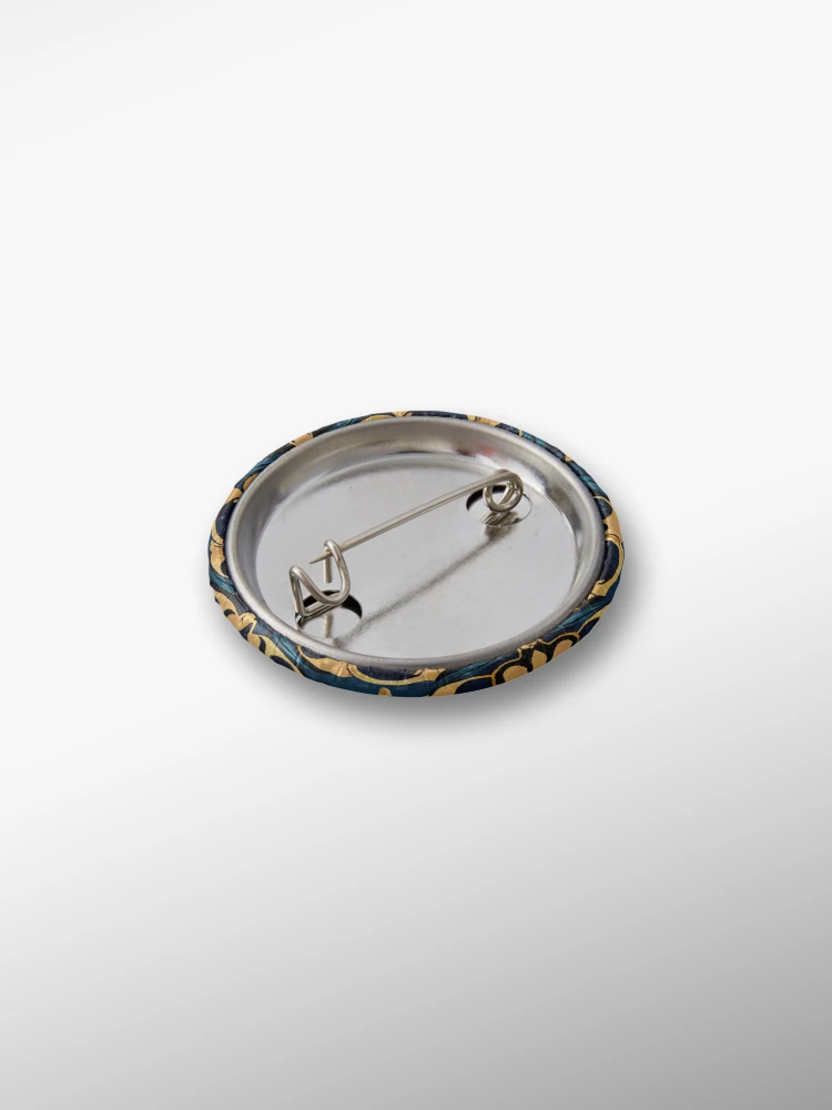 Thumbnail 2 von 3, Button, Aggressive Hollywood Regency Pattern Digital Painting designt und verkauft von CodeAndColors.