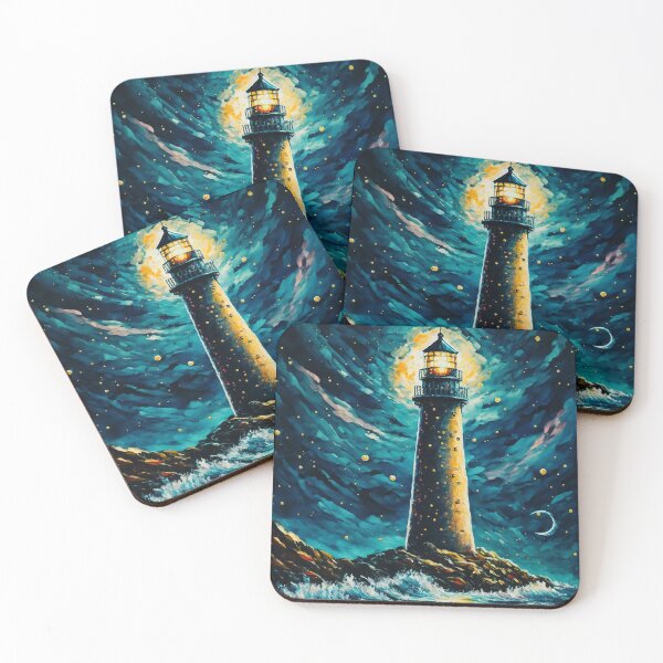 Item preview, Beautiful Lighthouse - Oil On Canvas Masterpiece designed and sold by Mitch-Angelo.