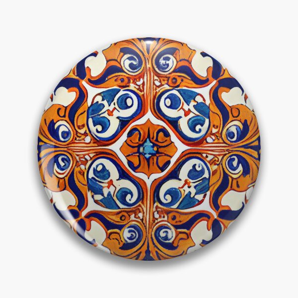 Item preview, Ceramic New Mediterranean Pattern Digital Painting designed and sold by CodeAndColors.