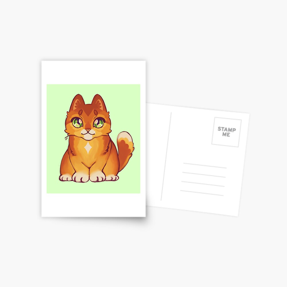 Firestar Fireheart Warrior Cats Postcard for Sale by alicialynne