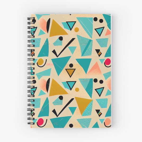 Item preview, Angular Kawaii Rough Midcentury Modern Pattern Digital Painting designed and sold by CodeAndColors.