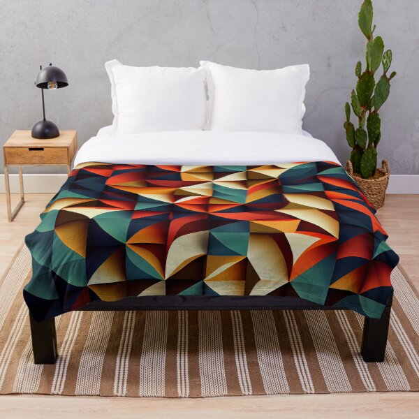 Item preview, Angular Complex Contemporary Pattern Digital Painting designed and sold by CodeAndColors.