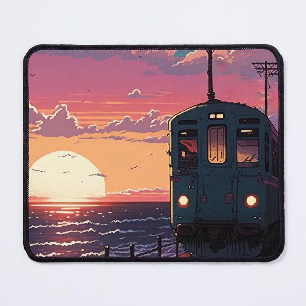 Item preview, Retro Anime Style Old Japanese Train designed and sold by KaPrints.