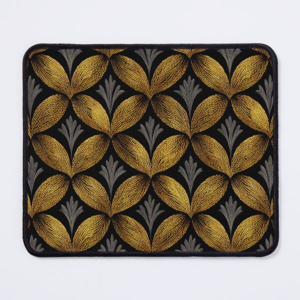 Item preview, Gold Embroidered Trellis designed and sold by Patternifico.