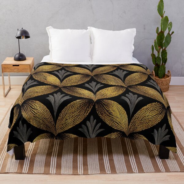 Item preview, Gold Embroidered Trellis designed and sold by Patternifico.