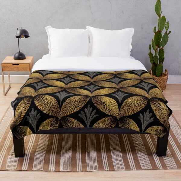 Item preview, Gold Embroidered Trellis designed and sold by Patternifico.