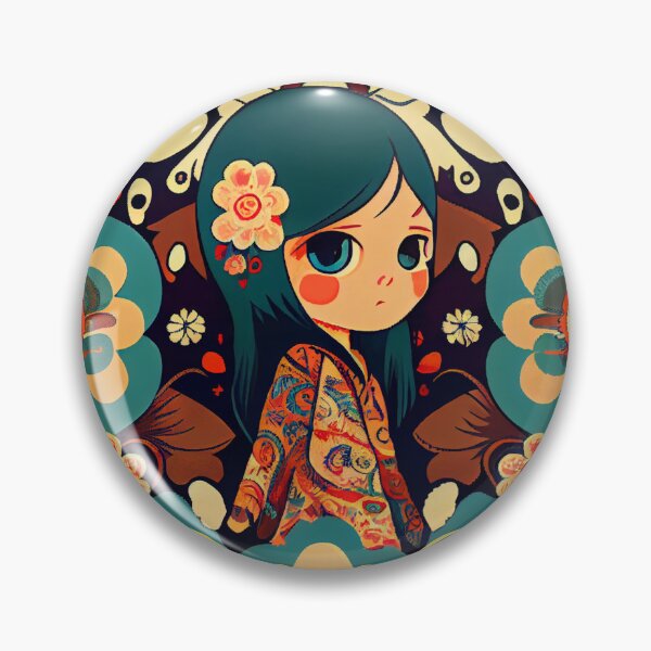 Artikelvorschau, Anime Bohemian Pattern Digital Painting entworfen und verkauft von CodeAndColors.