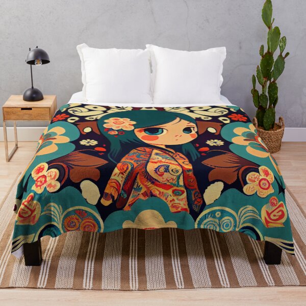 Artikelvorschau, Anime Bohemian Pattern Digital Painting entworfen und verkauft von CodeAndColors.