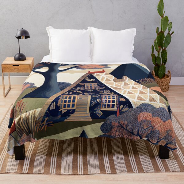 Artikelvorschau, Triangular Detailed English Countryside Chic Pattern Digital Painting entworfen und verkauft von CodeAndColors.