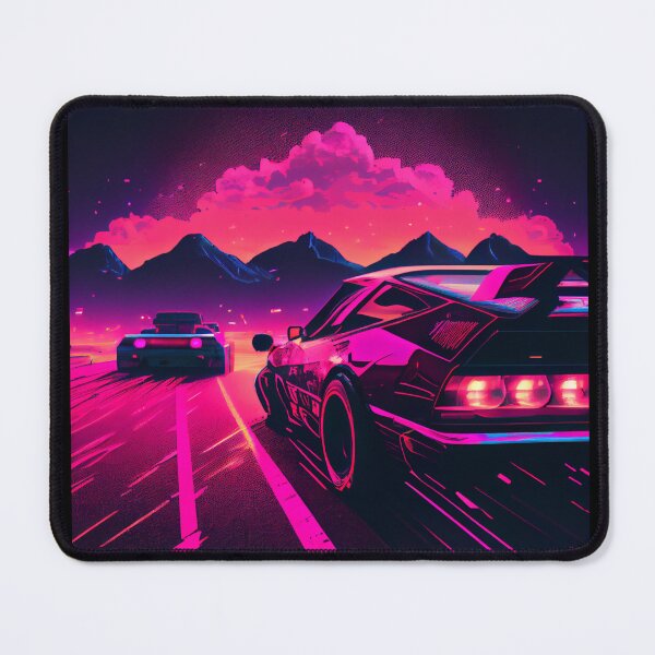 Item preview, Retrowave Racing Beyond City Limits designed and sold by LukeAiWalker.