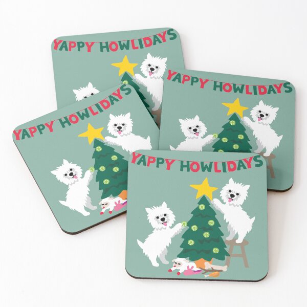 I'm dreaming of a Westie Christmas Coasters (Set of 4)