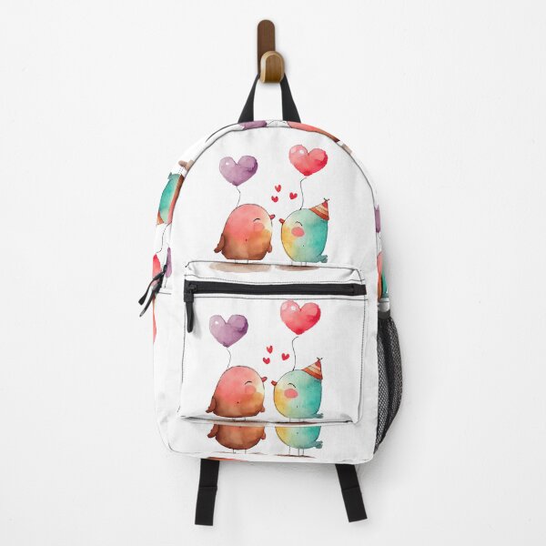 Item preview, Love Birds with Heart Balloons Watercolor Design designed and sold by Fitbys.