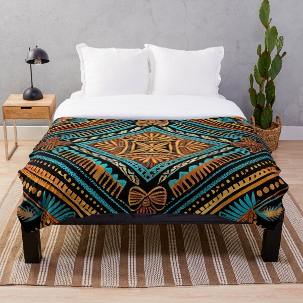 Item preview, Thick Dazzling Pacific Islander Pattern Digital Painting designed and sold by CodeAndColors.
