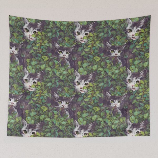Item preview, Cats and leaves  designed and sold by KoroCincoCats.