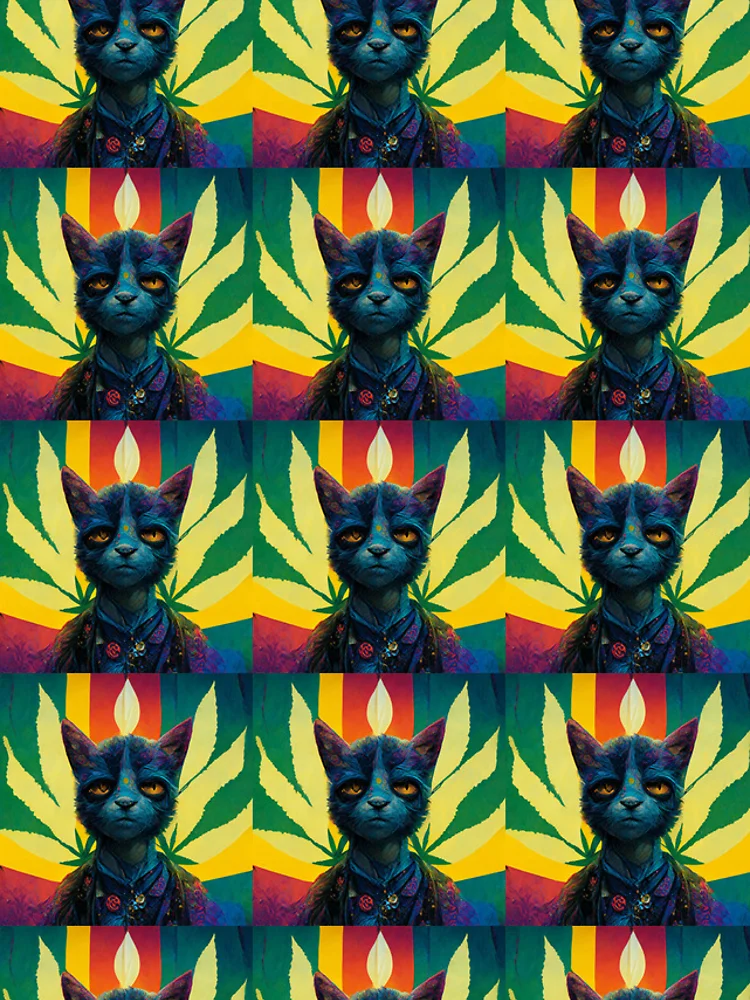 Aperçu 5 sur 5. Coque iPhone avec l'œuvre Chat Rasta créée et vendue par Codeabdul.
