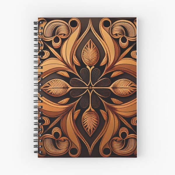 Item preview, Brown Contemporary Pattern Digital Painting designed and sold by CodeAndColors.