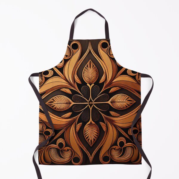 Item preview, Brown Contemporary Pattern Digital Painting designed and sold by CodeAndColors.
