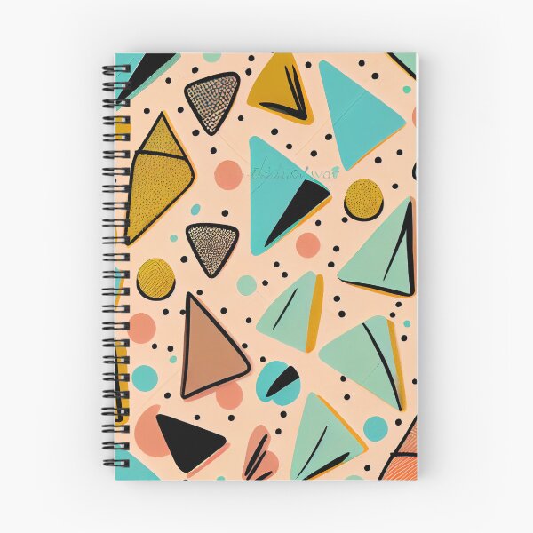 Item preview, Angular Kawaii Rough Midcentury Modern Pattern Digital Painting designed and sold by CodeAndColors.