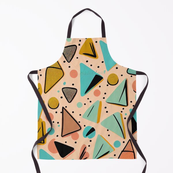 Item preview, Angular Kawaii Rough Midcentury Modern Pattern Digital Painting designed and sold by CodeAndColors.