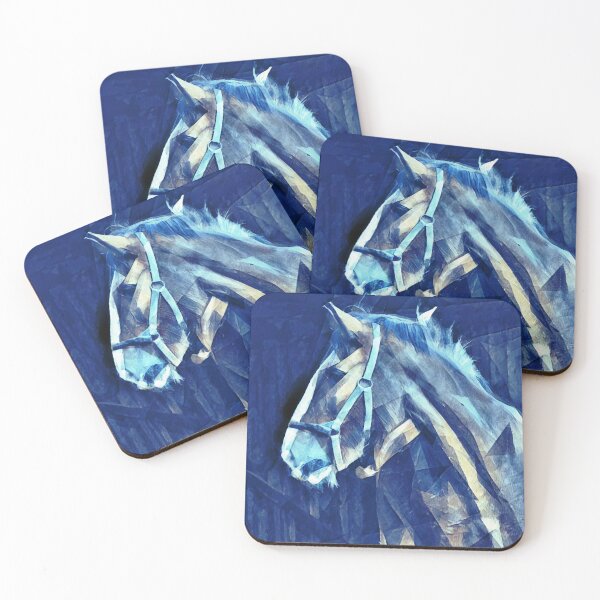 Item preview, Shire horse in stable in the cubist style  designed and sold by NickoPrints.