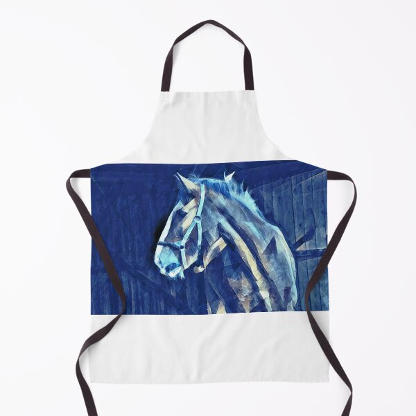 Item preview, Shire horse in stable in the cubist style designed and sold by NickoPrints.