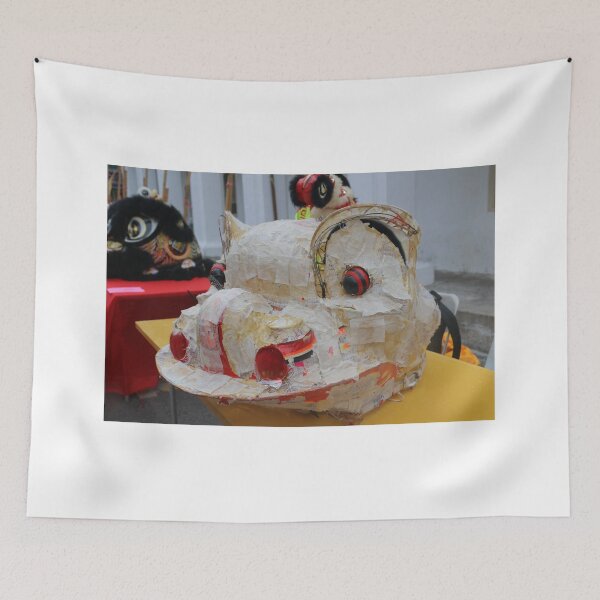 Item preview, Unfinished pasted grid Chinese Dragon mask designed and sold by kall3bu.