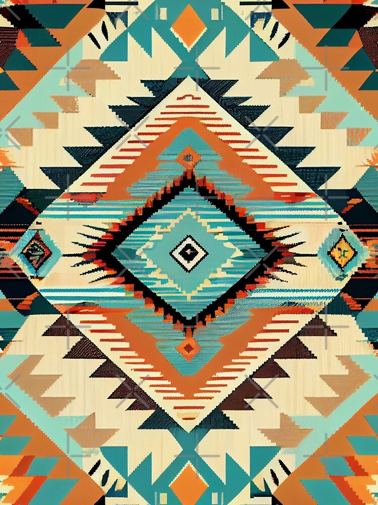 Aperçu 5 sur 5. Robe trapèze avec l'œuvre Delicate Saturated Southwestern Pattern Digital Painting créée et vendue par CodeAndColors.