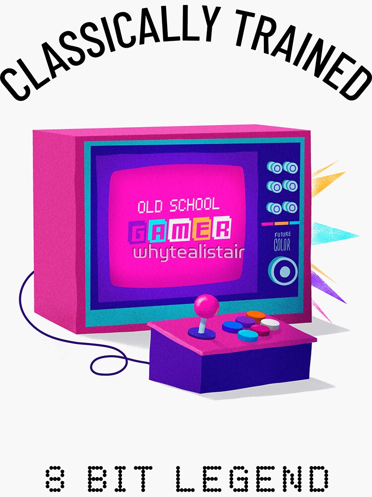 Gamer Classically Trained Vintage Video Games Retro Gaming