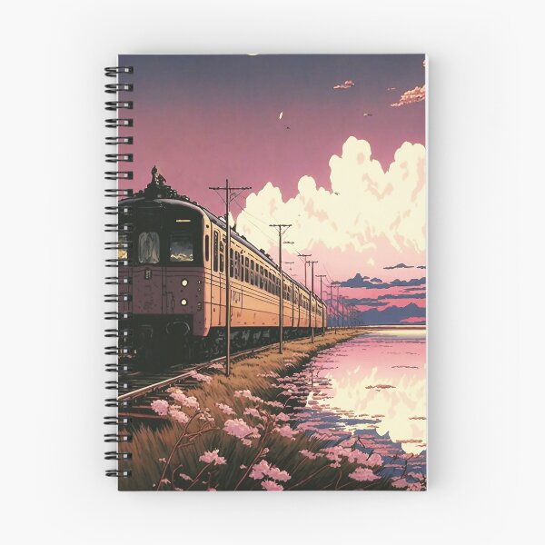 Item preview, Retro Anime Style Old Japanese Train designed and sold by KaPrints.