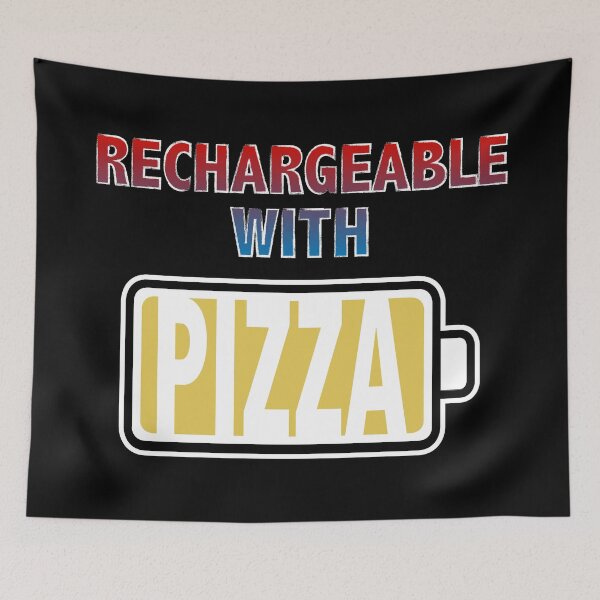 Item preview, Rechargeable with Pizza designed and sold by Moodific.