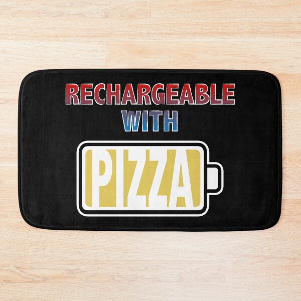 Item preview, Rechargeable with Pizza designed and sold by Moodific.