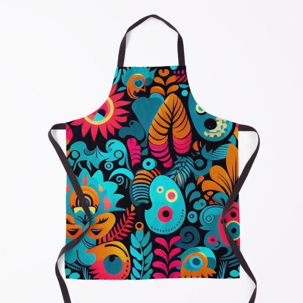Item preview, Vivid Cute Intense Pacific Islander Pattern Digital Painting designed and sold by CodeAndColors.