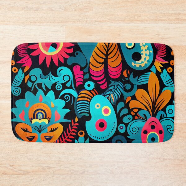 Item preview, Vivid Cute Intense Pacific Islander Pattern Digital Painting designed and sold by CodeAndColors.