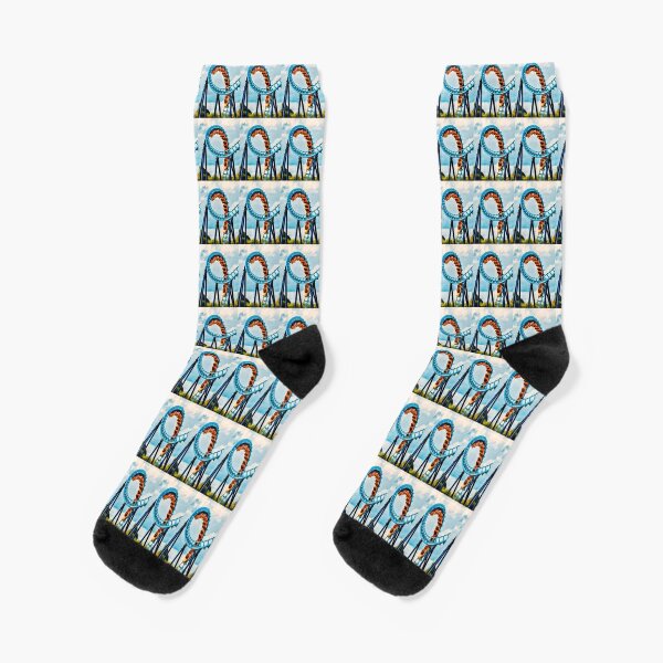 Rollercoaster Socks for Sale Redbubble