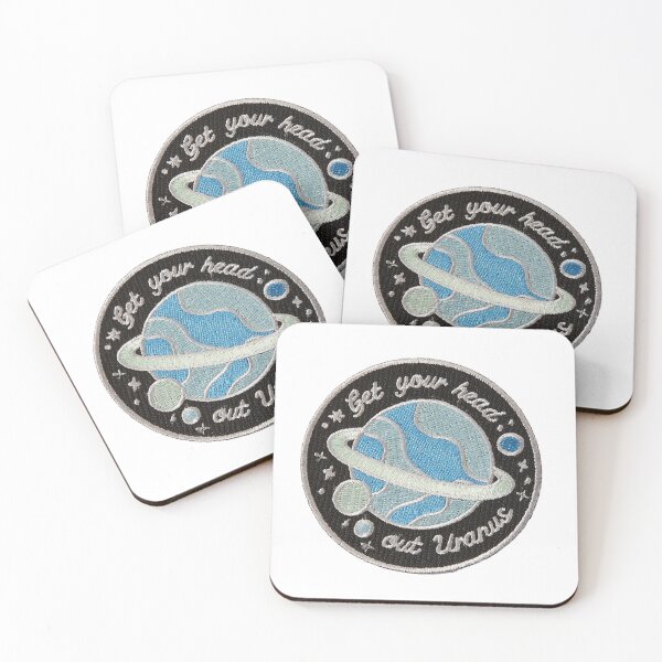 Item preview, Get Your Head Out Uranus Sticker designed and sold by designolo.