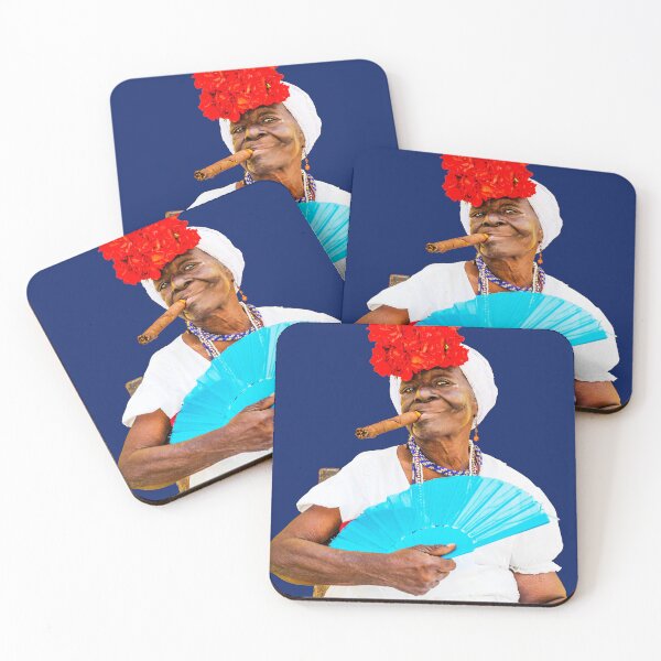 Item preview, Cuban Woman With Cigar, Any Colour Background designed and sold by Paul Thompson Photography.