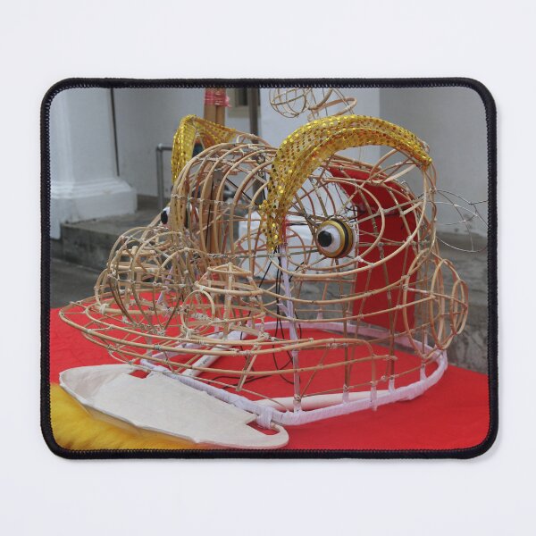 Item preview, Unfinished grid Chinese Dragon mask on a festival designed and sold by kall3bu.