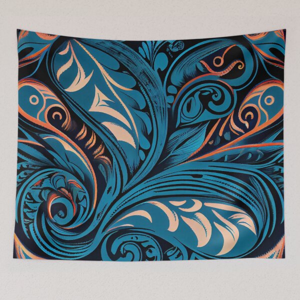 Item preview, Thick Dazzling Pacific Islander Pattern Digital Painting designed and sold by CodeAndColors.